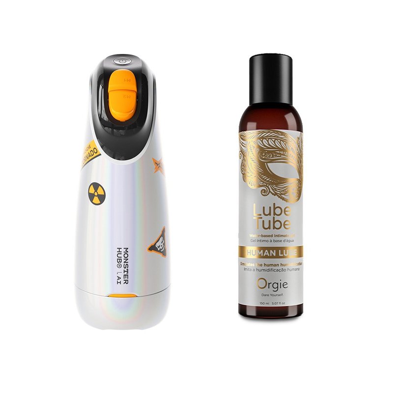 SISTALK 怪兽集合绚风杯-赛博炫银+Orgie仿真爱液润滑液150ml - 情趣用品 - 其他材质 