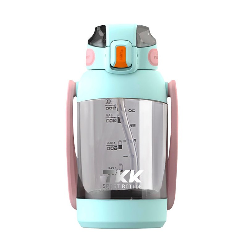 【TKK】美国进口Tritan猎鹰 手提+背带 运动水壶1200ML-青海蓝 - 水瓶/水壶 - 其他材质 蓝色
