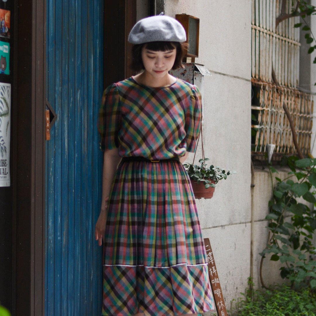 蜂网 |  日本古着短袖洋服 | 瑕疵出清 - 洋装/连衣裙 - 其他材质 多色