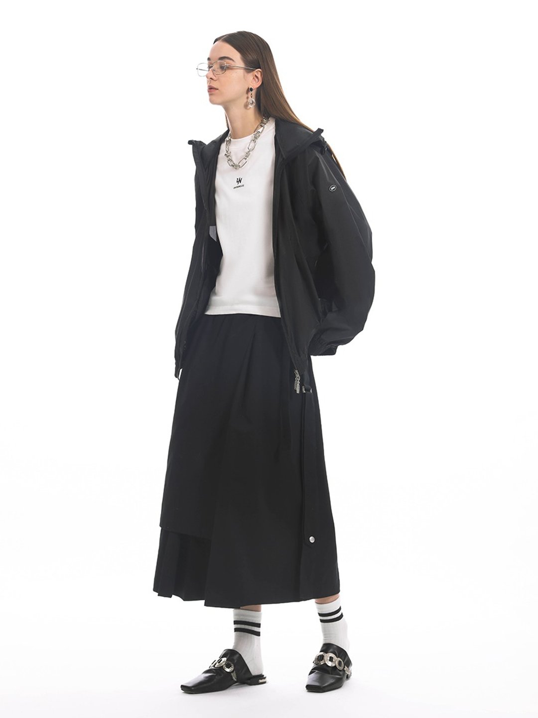 Unvesno (UN) UPF50+防晒衣运动外套透气户外连帽防晒服  CT-2202 - 男装外套 - 其他材质 黑色