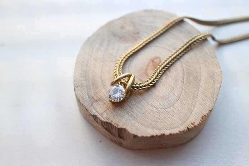 古艳~锆石/黄铜 项链 - 手链/手环 - 其他金属 