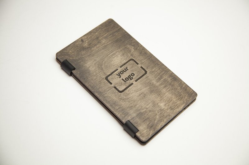 Check Holder, Wooden Check Presenter FREE ENGRAVING - 其他 - 木头 灰色
