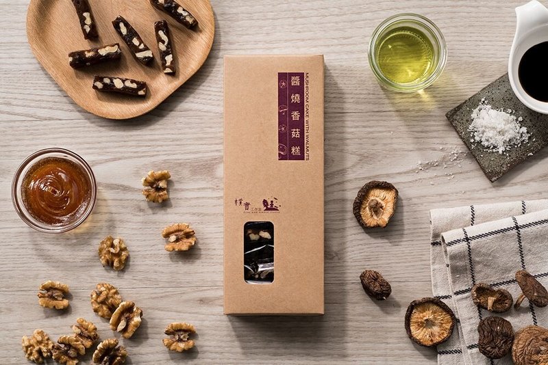 酱烧香菇糕-牛皮纸盒装【朴实工作室】 - 零食/点心 - 其他材质 