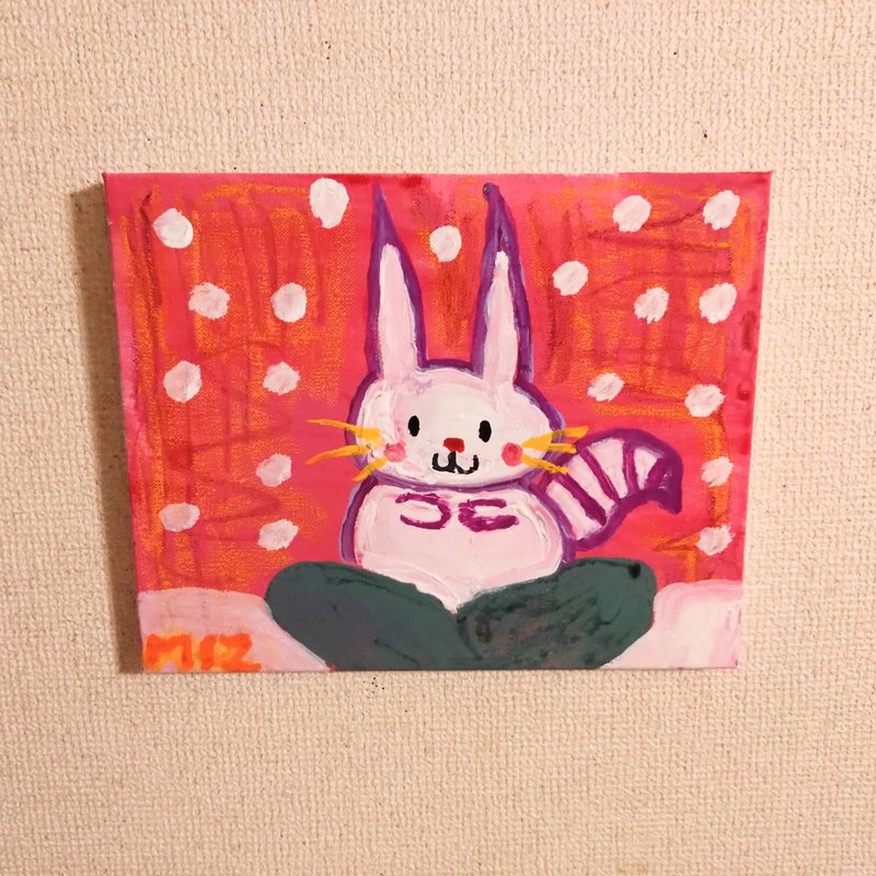 原画，雪中独一无二的白松鼠 - 海报/装饰画/版画 - 其他材质 