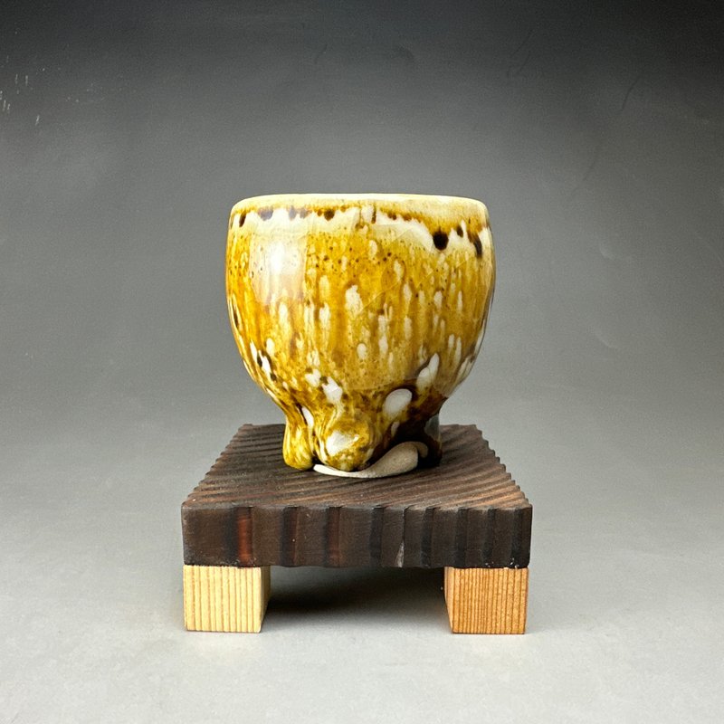 台湾名家杨晴晴【Handmade Cup】手作釉变杯17 - 其他杯子 - 陶 金色