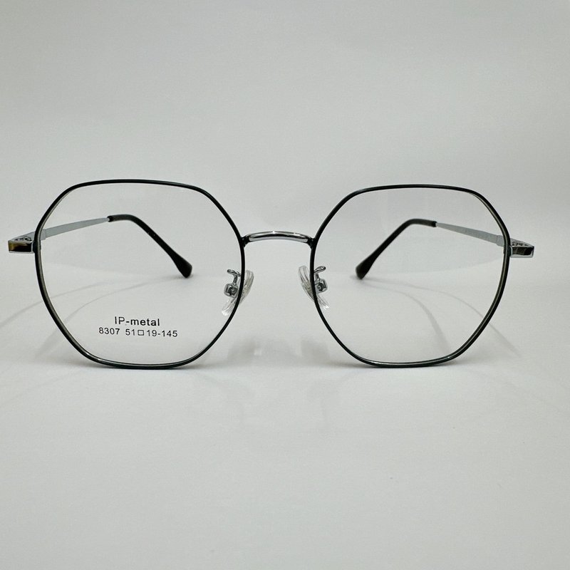 站内最高等级UV420滤蓝光0度眼镜│多边合金系列青春无敌修脸款02 - 眼镜/眼镜框 - 其他金属 绿色