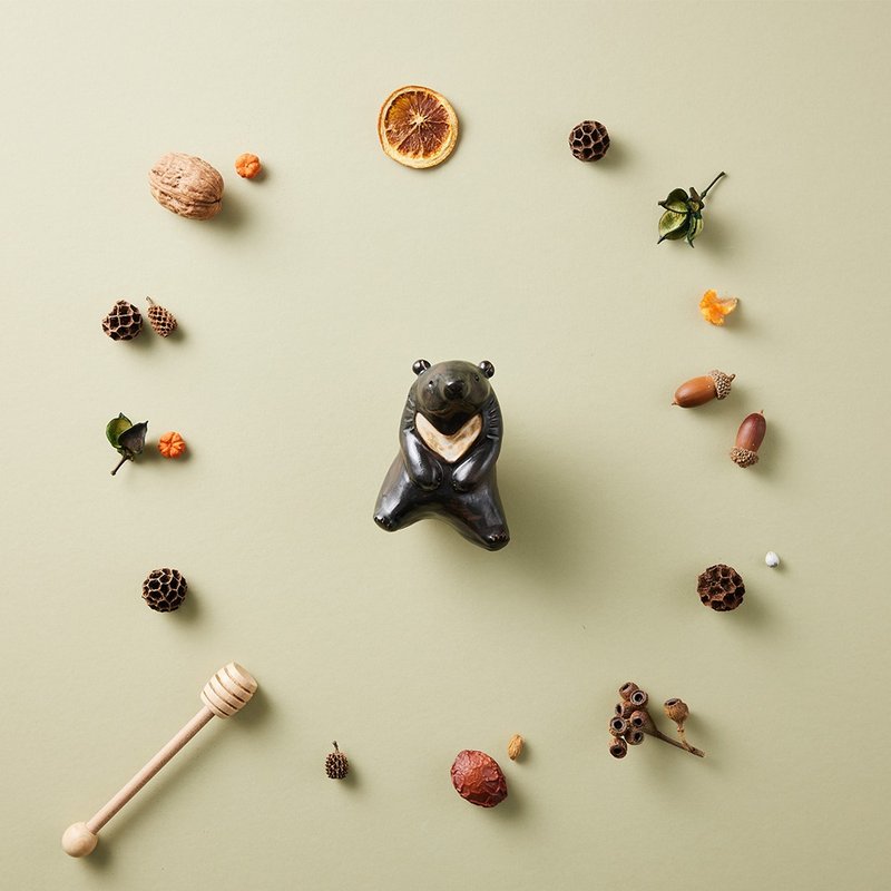 乐Y系列 台湾黑熊  | 摆件 - 摆饰 - 陶 