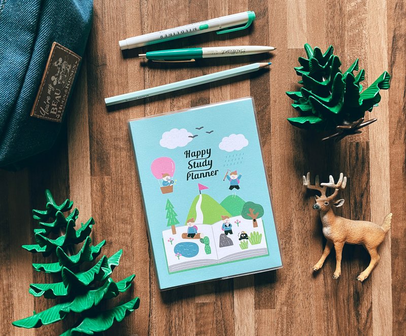 迪梦奇 Happy Study Planner 快乐学习日志 复刻版/地理 - 笔记本/手帐 - 纸 蓝色