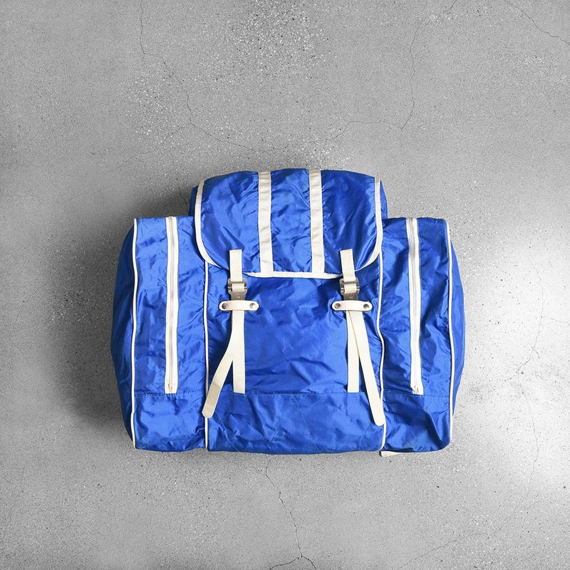 日本小学生登山包 / Vintage 古着 - 后背包/双肩包 - 其他材质 蓝色