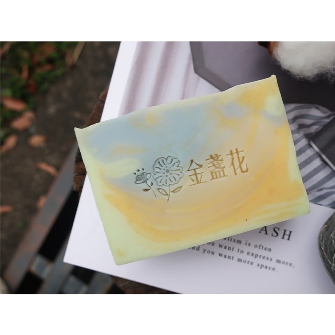【皂章A53】金盏花 植物皂章 ソープスタンプ - 蜡烛/香氛/手工皂 - 压克力 