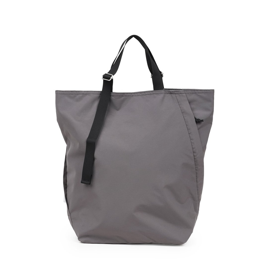 City系列新品 | CUBA 双面侧背手提包L号(铁灰) 肩带可调大容量袋 - 侧背包/斜挎包 - 尼龙 灰色