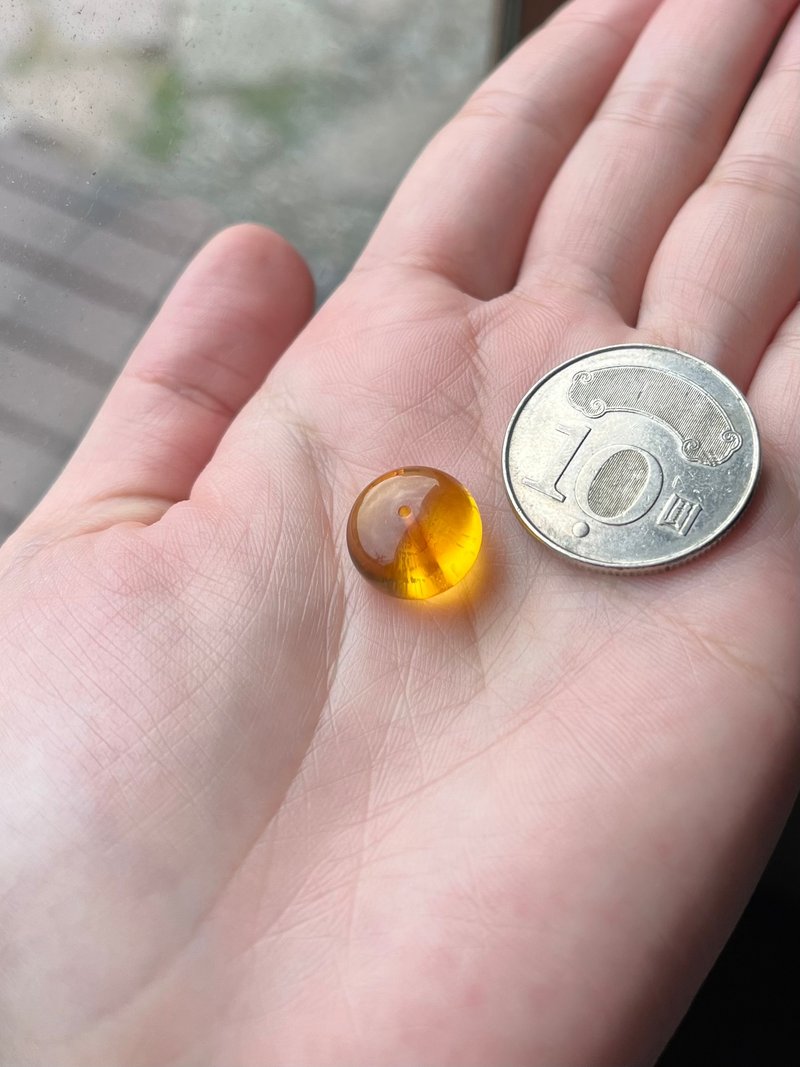 I 暮阳 I 波罗的海琥珀珠子 - 手链/手环 - 半宝石 黄色