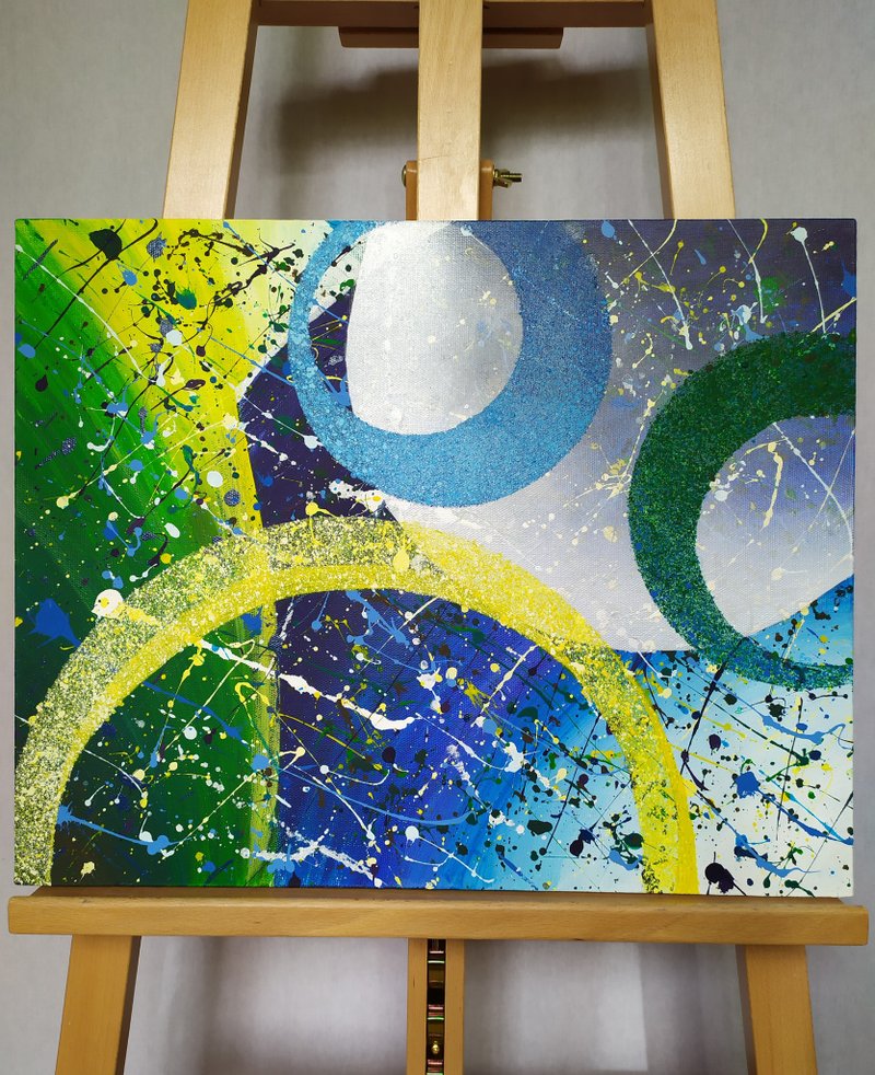 马戏团里的快乐圈子或杂耍演员 - 墙贴/壁贴 - 压克力 多色