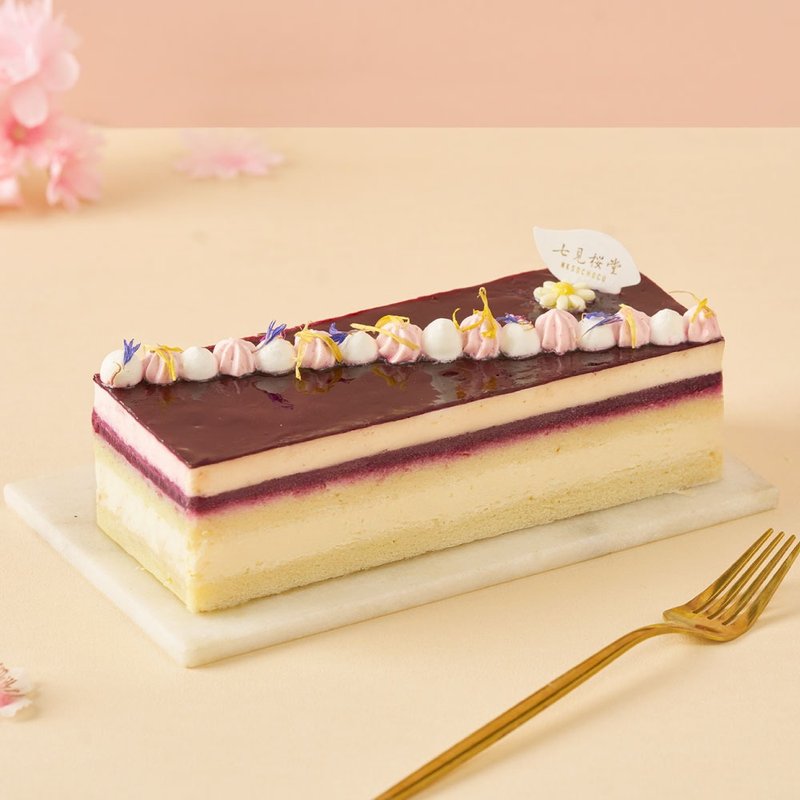 【七见樱堂】小野小町－黑莓白巧起司蛋糕(长条) - 蛋糕/甜点 - 新鲜食材 
