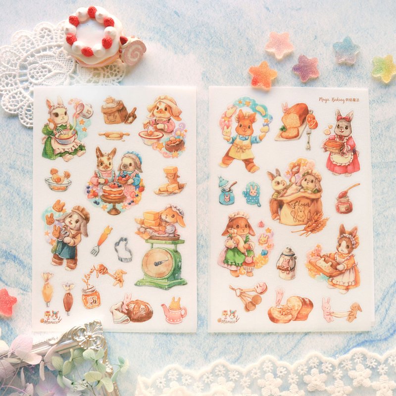 烘焙魔法-转印贴纸 - 贴纸 - 塑料 多色