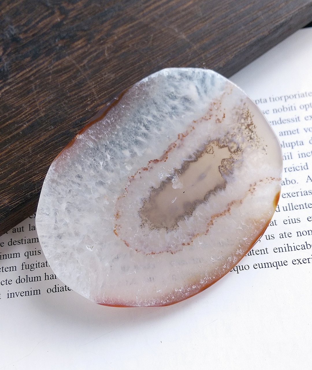 Agate 马达加斯加产地 玛瑙片 打磨件 摆设装饰  摆件 天然矿石 - 摆饰 - 其他材质 