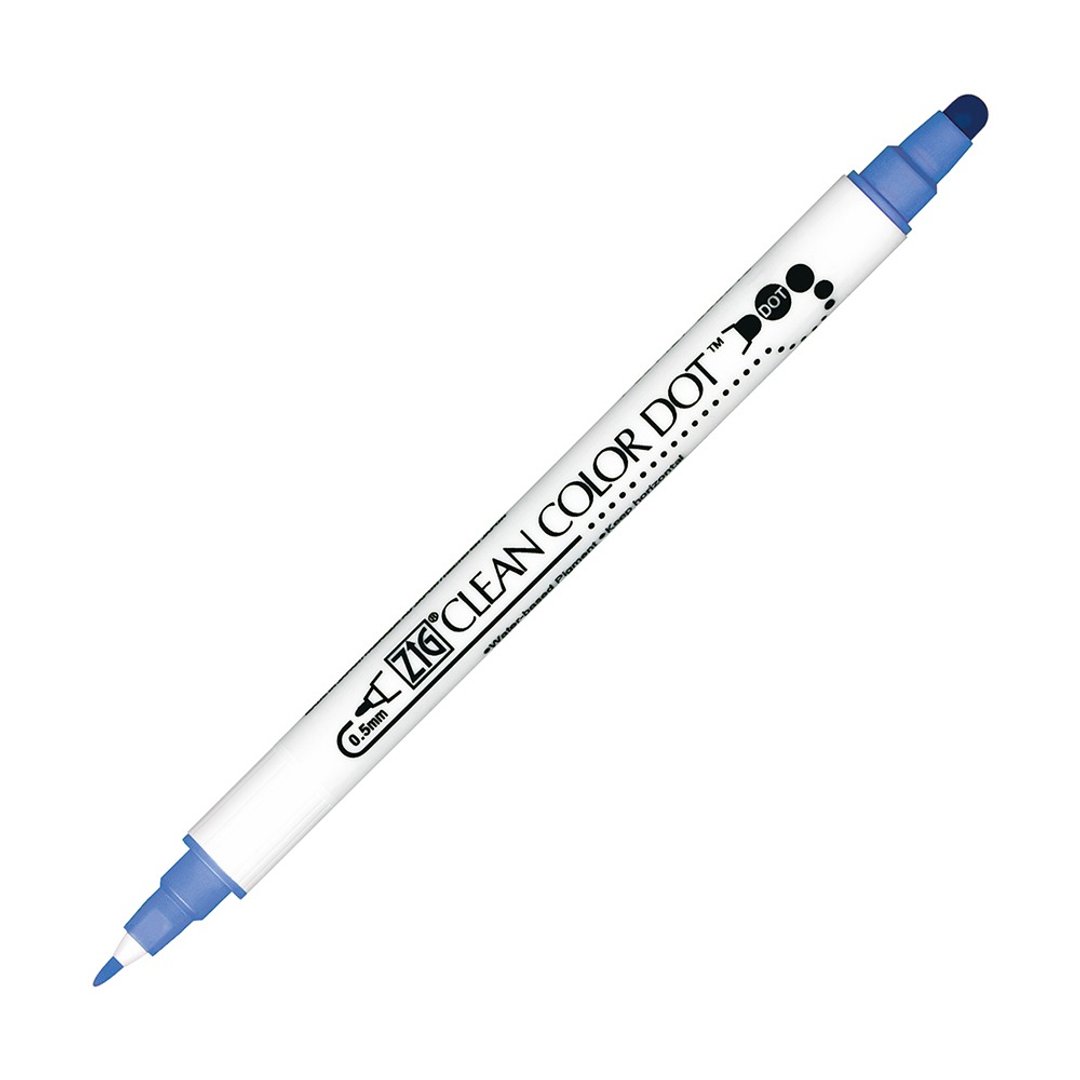 【Kuretake 日本吴竹】ZIG Clean Color Dot 点点笔 溅水蓝 - 其他书写用品 - 塑料 蓝色