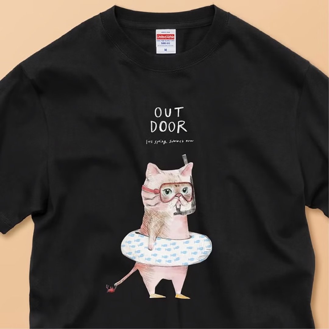 Outdoor_cat / 品质保证/经典纯棉T恤 - 女装 T 恤 - 棉 白色