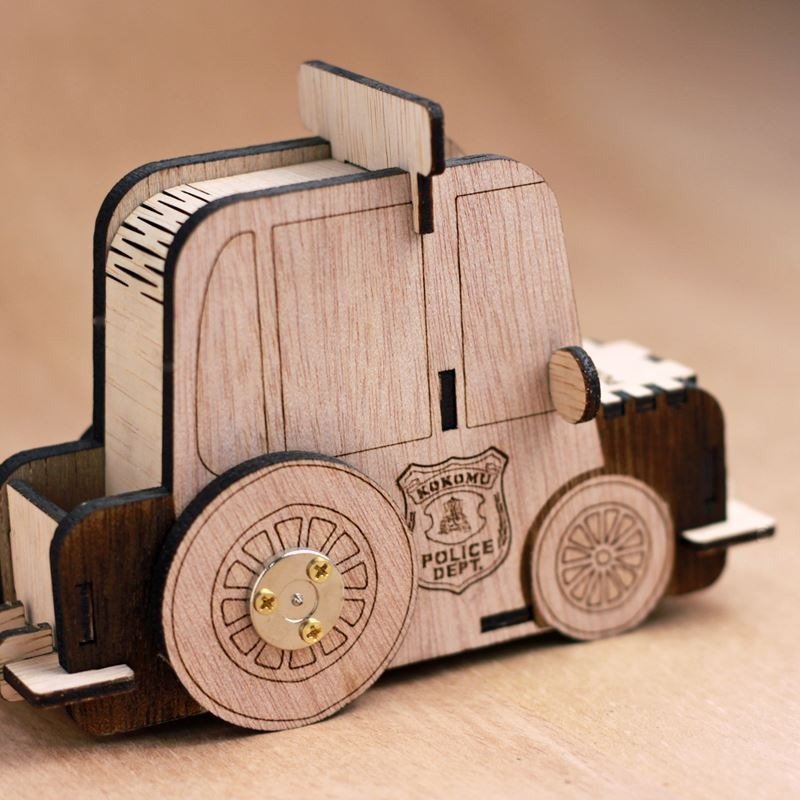 敲敲木工房-跑跑警察车-DIY - 木工/竹艺/纸艺 - 木头 