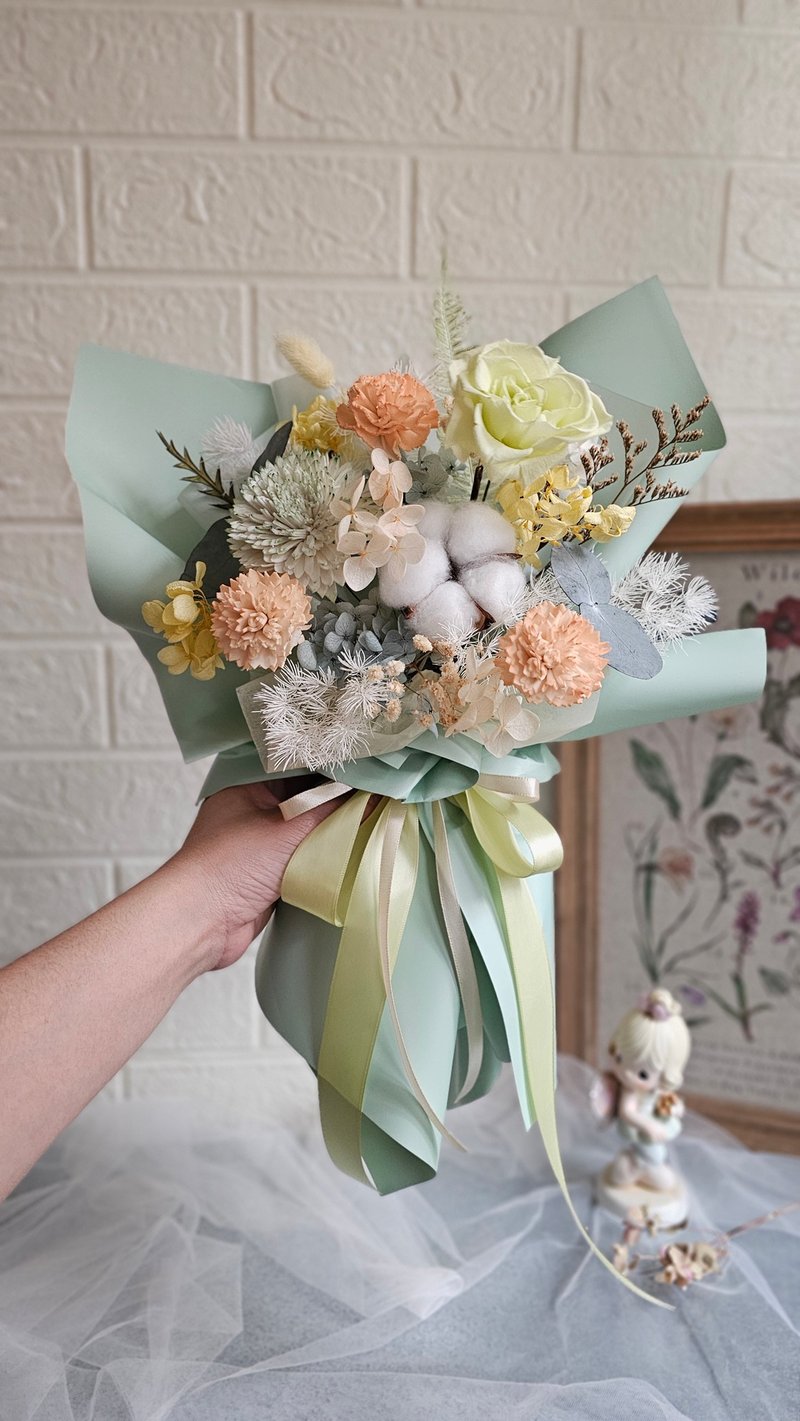 永生玫瑰花束 干燥花 毕业花束 谢师花束 母亲节  生日 退休 - 干燥花/捧花 - 植物．花 