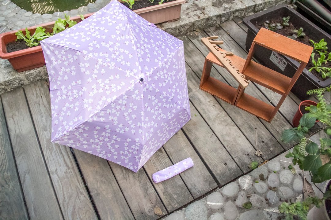 UrbaneUmbrella 缤纷小碎花抗UV晴雨伞 – 浅紫 - 雨伞/雨衣 - 其他人造纤维 