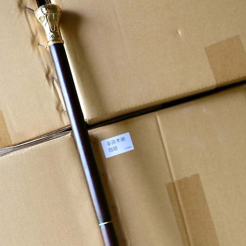 金属圆头+三截鸡翅木 绅士手杖 (林先生私人订制) - 其他 - 木头 黑色