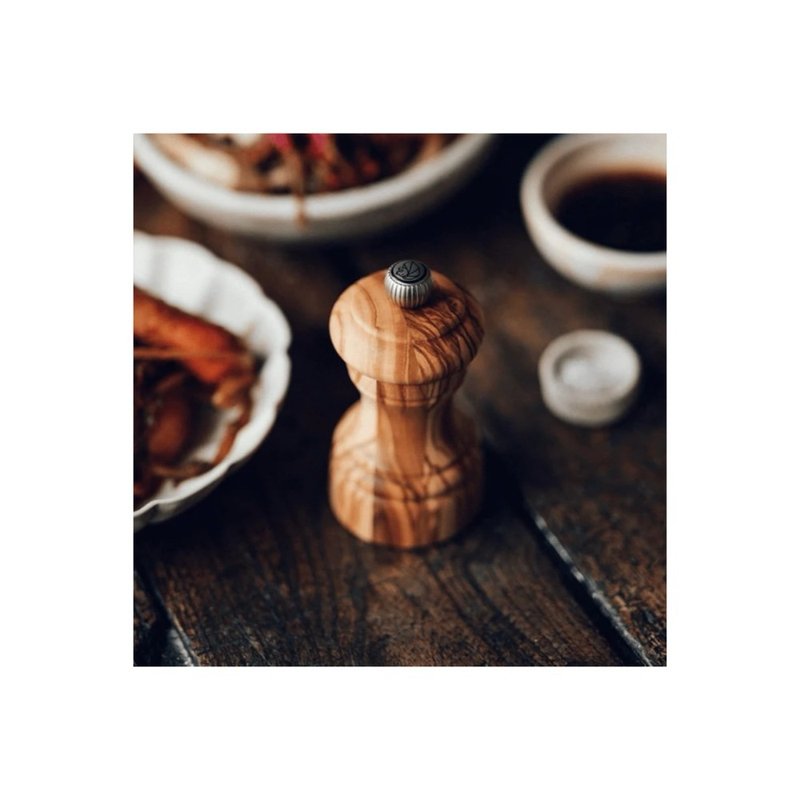 【法国制造】Peugeot Bistro 小酒馆Olive橄榄木盐/胡椒磨坊 10cm - 调味罐/酱料瓶 - 木头 咖啡色