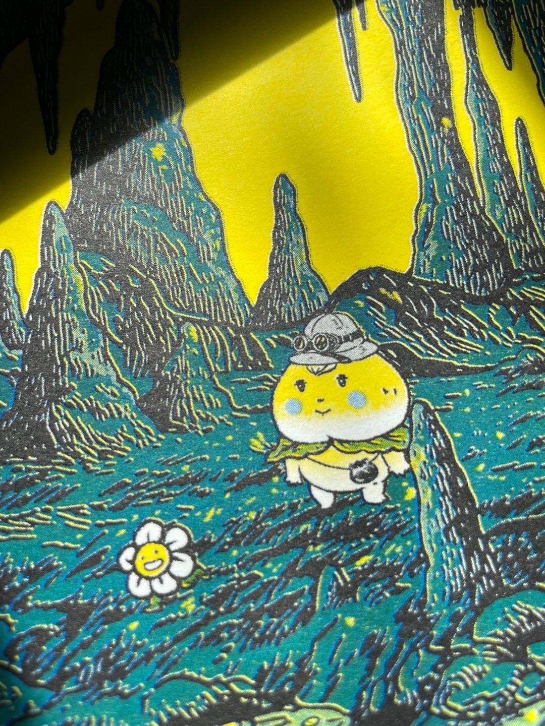 寿桃仙人 钟乳石洞探险 小画 付收藏胶套 Riso - 海报/装饰画/版画 - 纸 