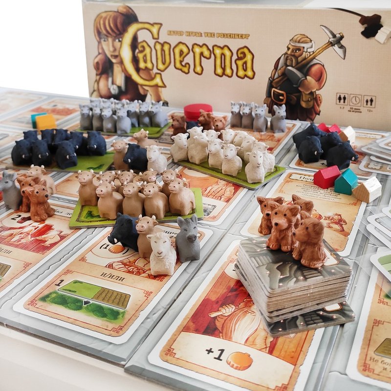 与 Caverna. The Cave Farmers 兼容的豪华代币捆绑包全套 - 桌游/玩具 - 其他材质 