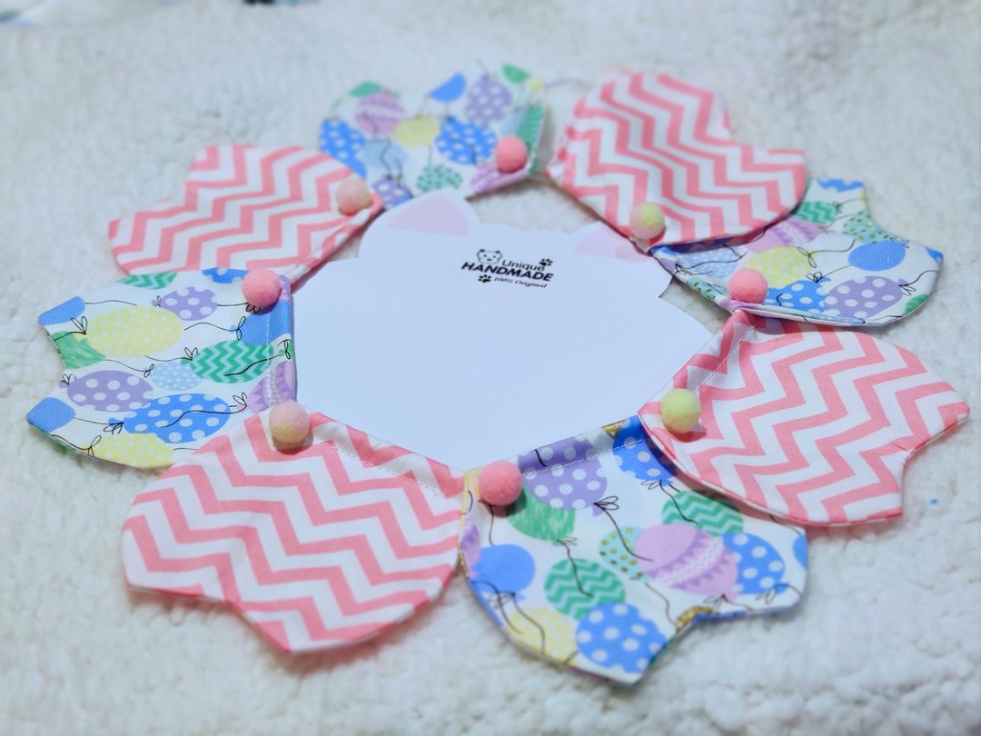 花瓣造型颈饰 颈项 collar - 衣/帽 - 棉．麻 粉红色