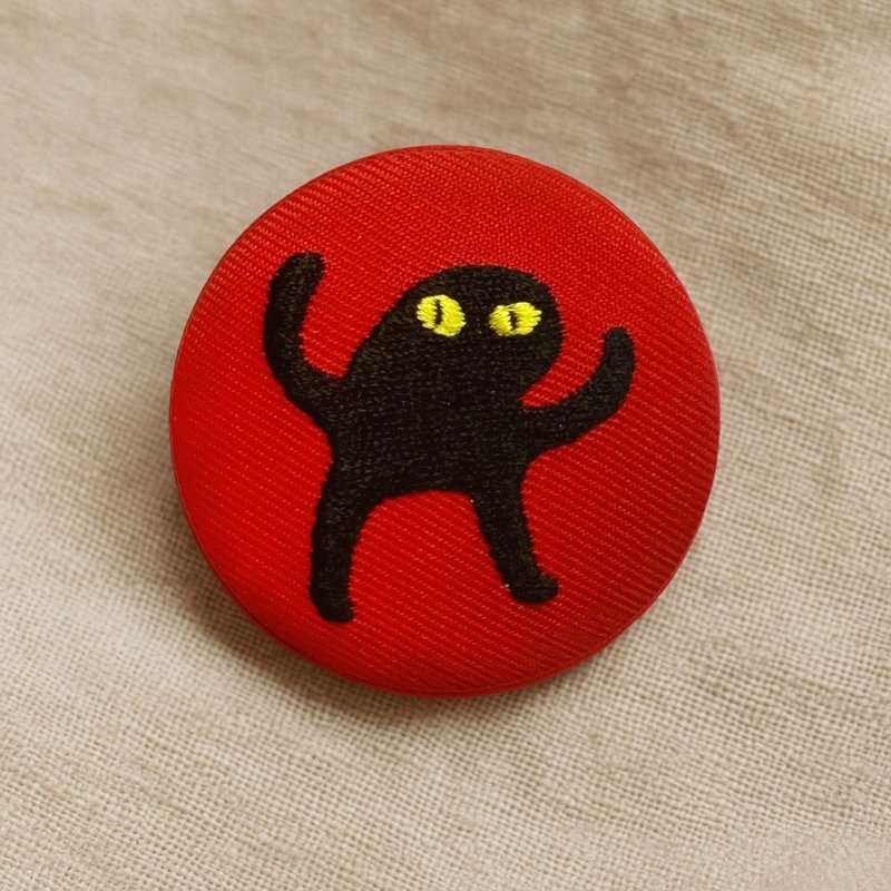 【迷因猫猫系列】气到咪咪猫猫 | 刺绣徽章 - 胸针 - 绣线 多色