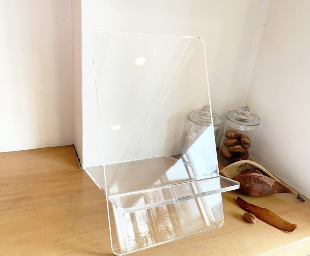 【MIT台湾制造】卡林巴 拇指琴琴架 压克力透明展示架 - 吉他配件 - 压克力 白色