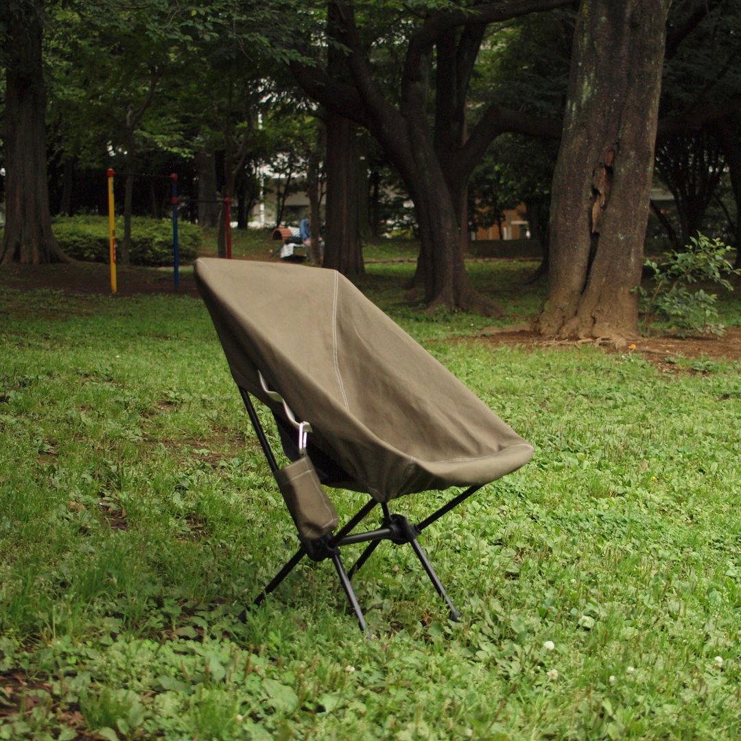 Camping chair cover (khaki cotton linen) - 露营用品 - 棉．麻 卡其色