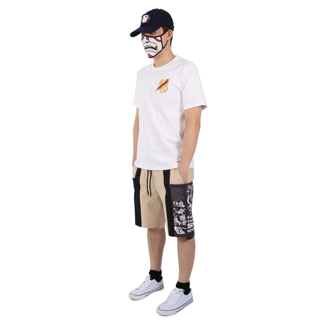 真怒Tee (白) - 中性连帽卫衣/T 恤 - 棉 白色