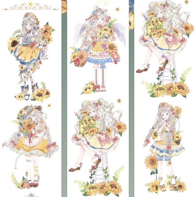 梵高 PET 紙膠帶 貝殼光 10米卷 - 纸胶带 - 其他材质 多色