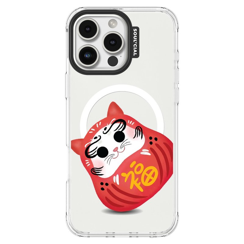 Daruma达摩 Fuku Cat iPhone 手机壳 MagSafe 磁吸保护壳 - 手机壳/手机套 - 其他材质 