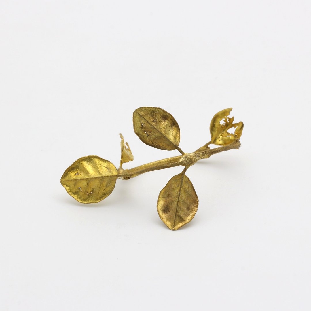 叶子 餐巾环 摆饰 黄铜 自然植物 圣诞 - 摆饰 - 其他金属 金色