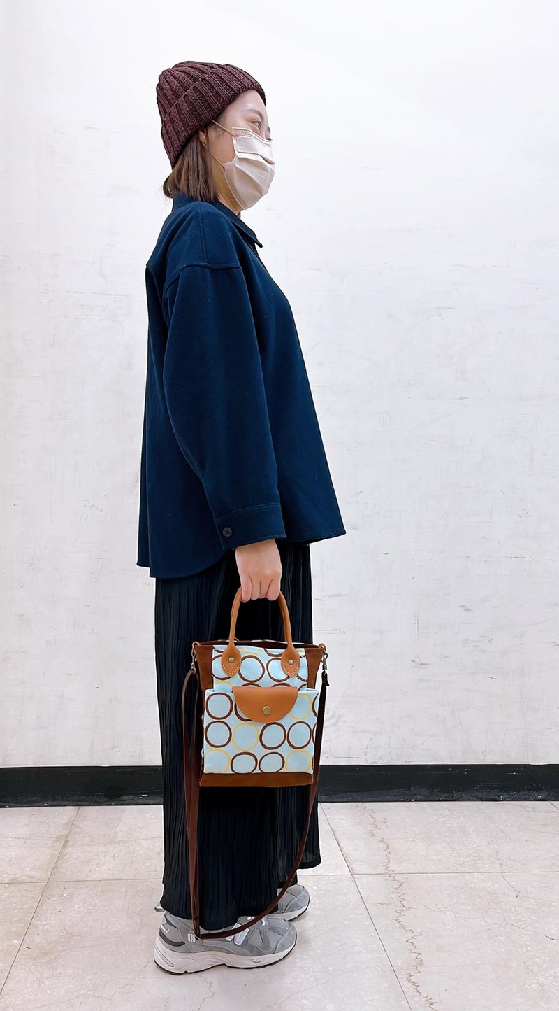 礼物首选/文青风提背两用小沸包/附背带 - 手提包/手提袋 - 棉．麻 