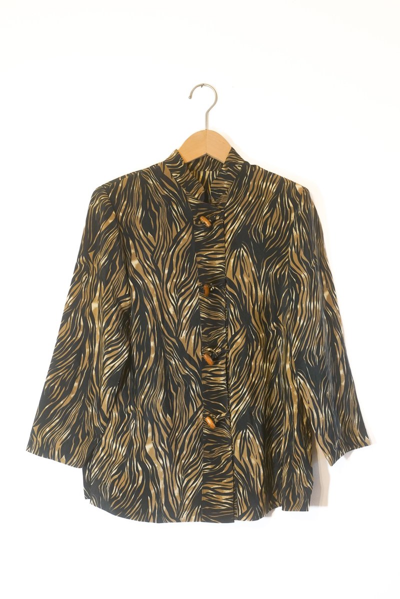 纯情百货行 Vintage 古着衬衫  LS049 中式动物纹衬衫 - 女装衬衫 - 聚酯纤维 多色
