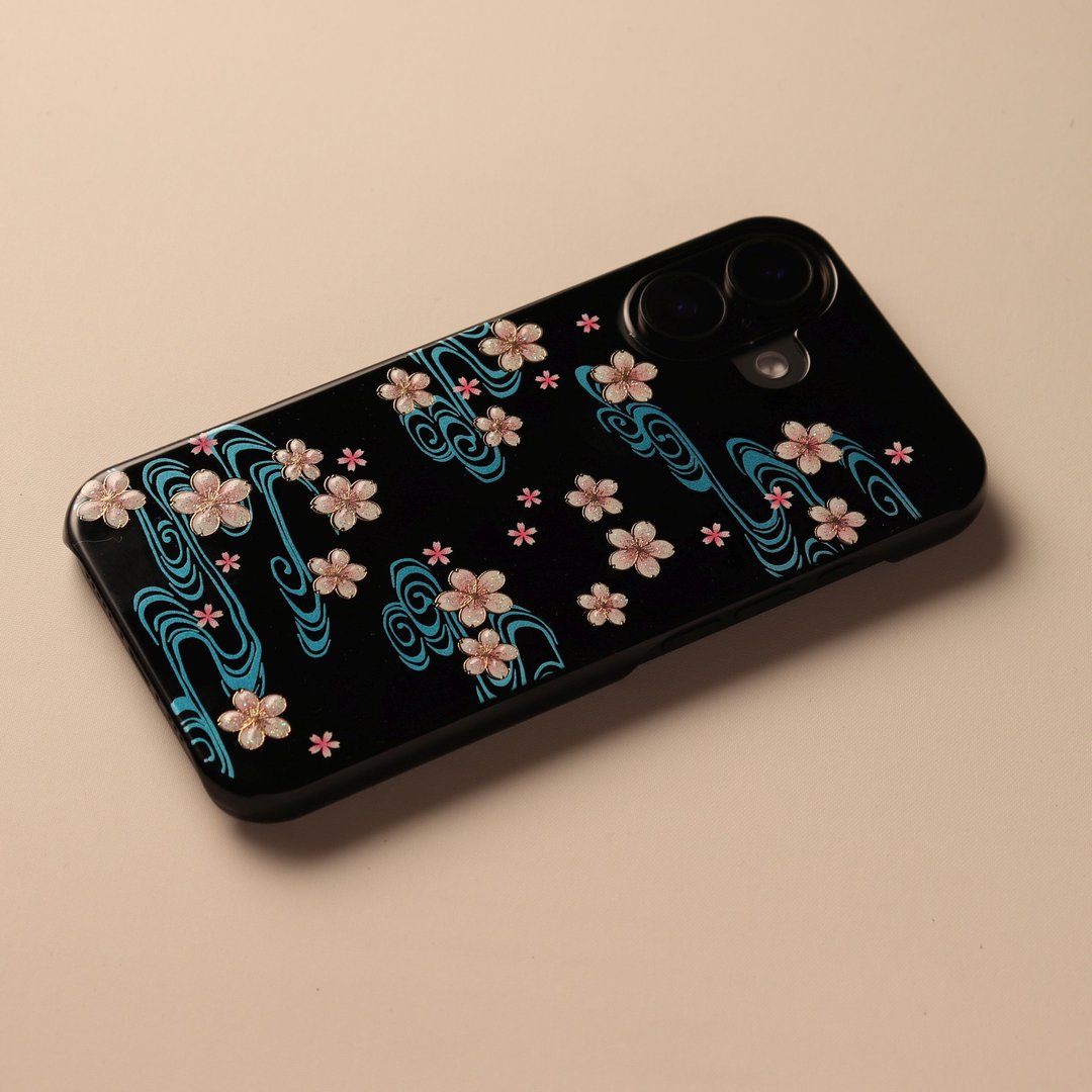 莳绘 iPhone 保护壳 iPhone17 系列 / iPhone Air 高莳绘 樱花 山中漆器 - 手机壳/手机套 - 其他材质 