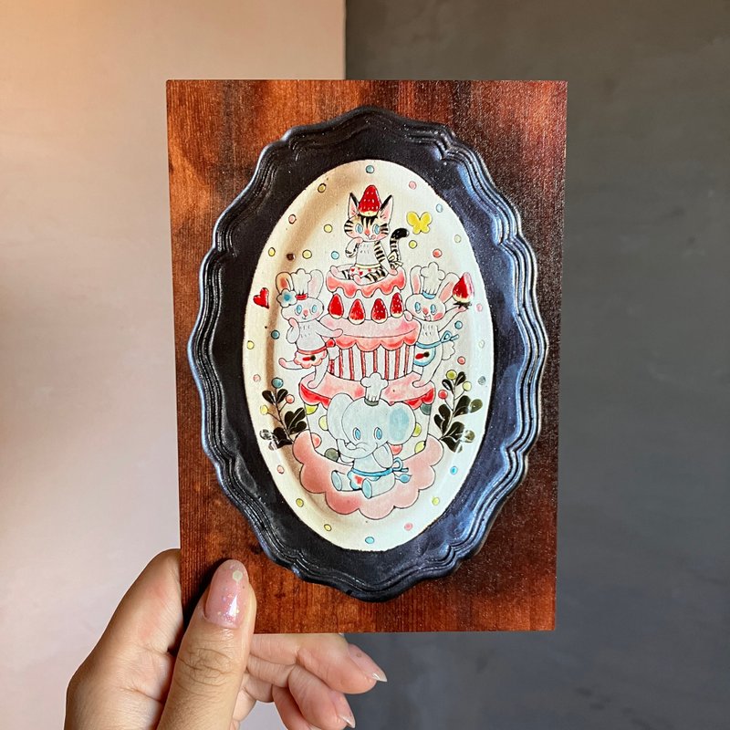 明信片糖果天堂 - 卡片/明信片 - 木头 咖啡色