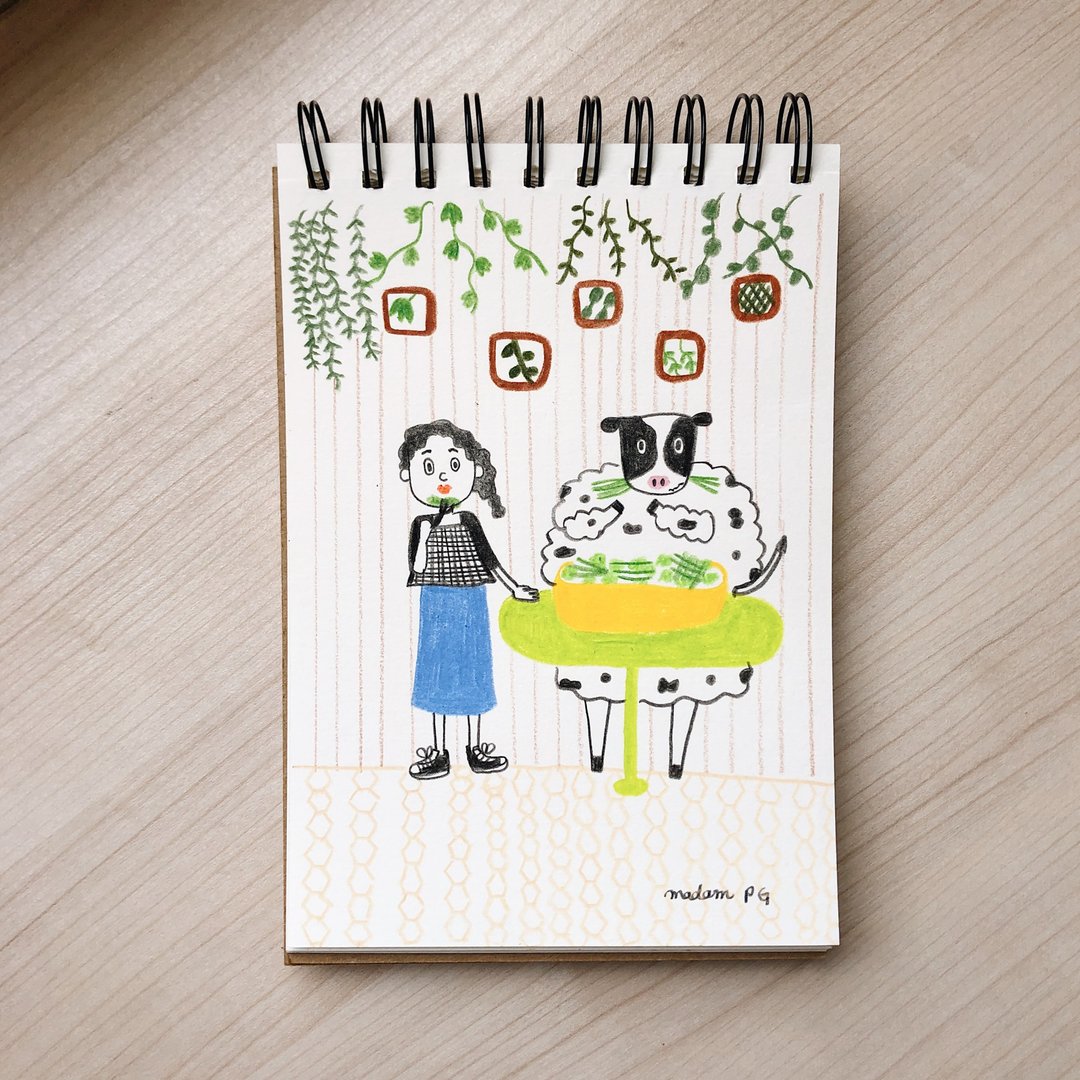 定制化人像插画 | 情侣 宠物 个人 肖像画 似颜绘 - 卡片/明信片 - 纸 多色