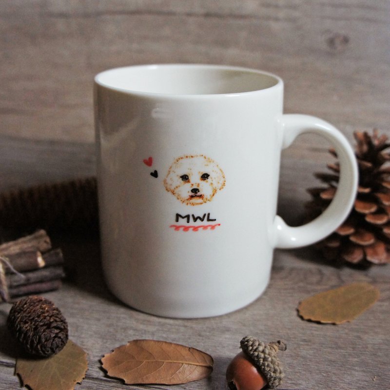 定制动物头像/纯手绘-Q版宠物_马克杯或圆盘 - 订制画像 - 瓷 