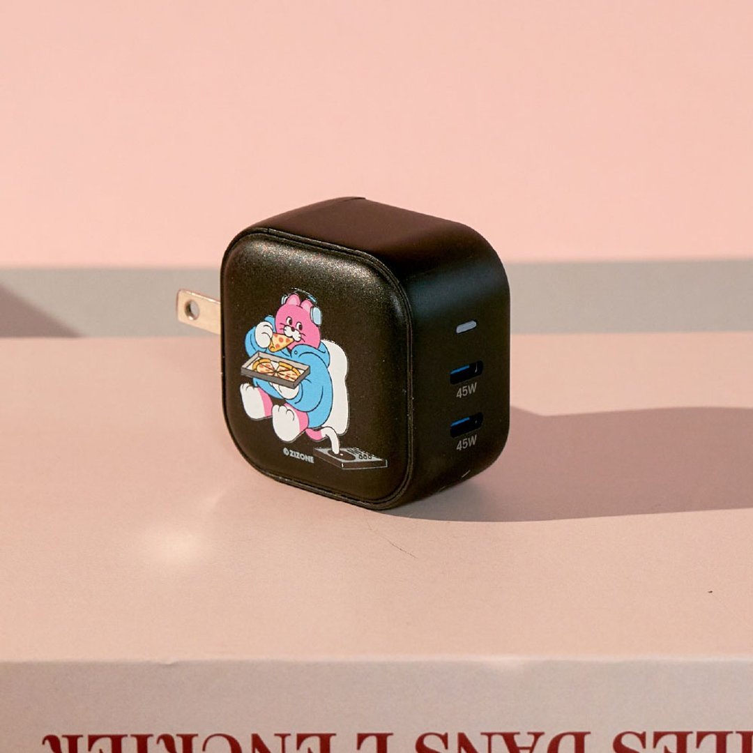 ZIZONE 独处时光 GaN 45W Type-C 双孔充电头 - 数码小物 - 塑料 多色