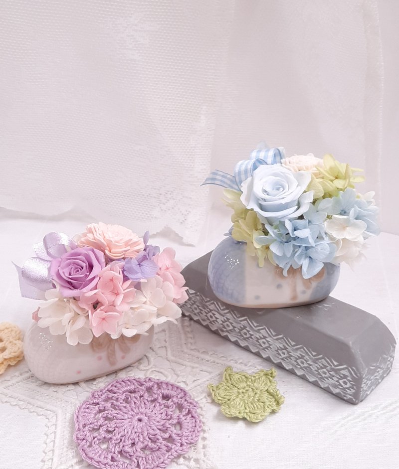 爱的小鞋不凋花弥月礼(弥月礼盒/出生礼/生日礼物) - 满月礼盒 - 其他材质 多色