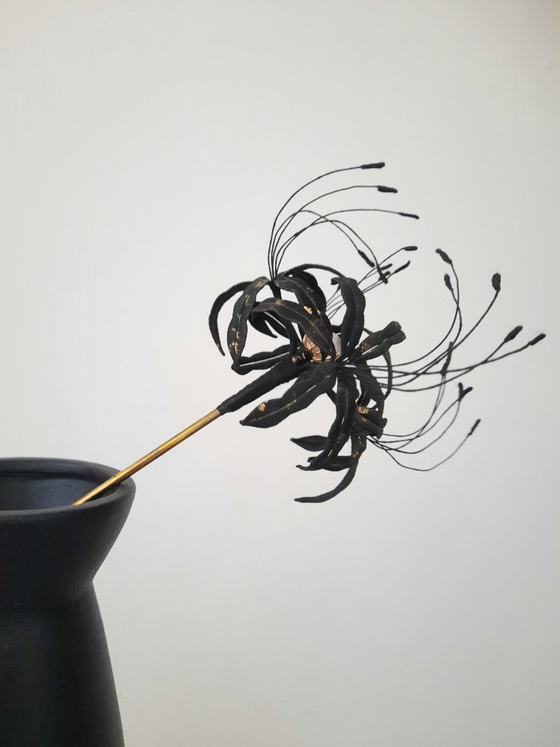 幽金彼岸—缠花簪 - 发饰 - 绣线 