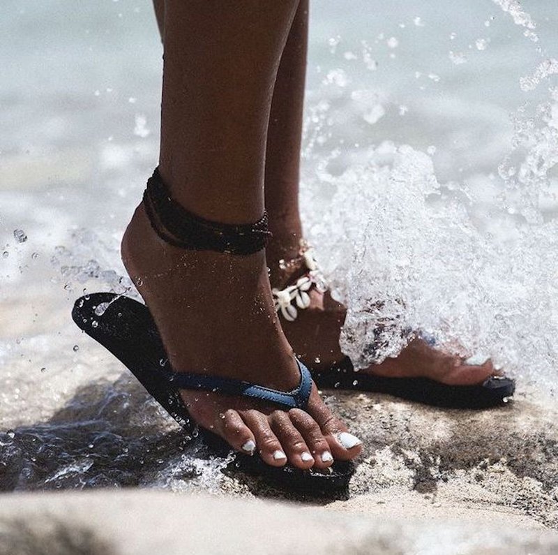 indosole 环保拖鞋 经典款 深海蓝 女 - 拖鞋 - 环保材料 蓝色