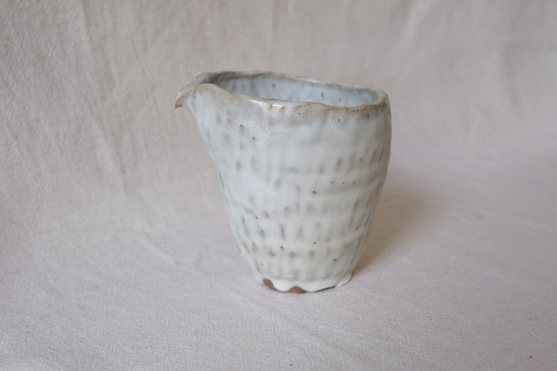 乳白釉- 手捏茶海-2 - 茶具/茶杯 - 陶 