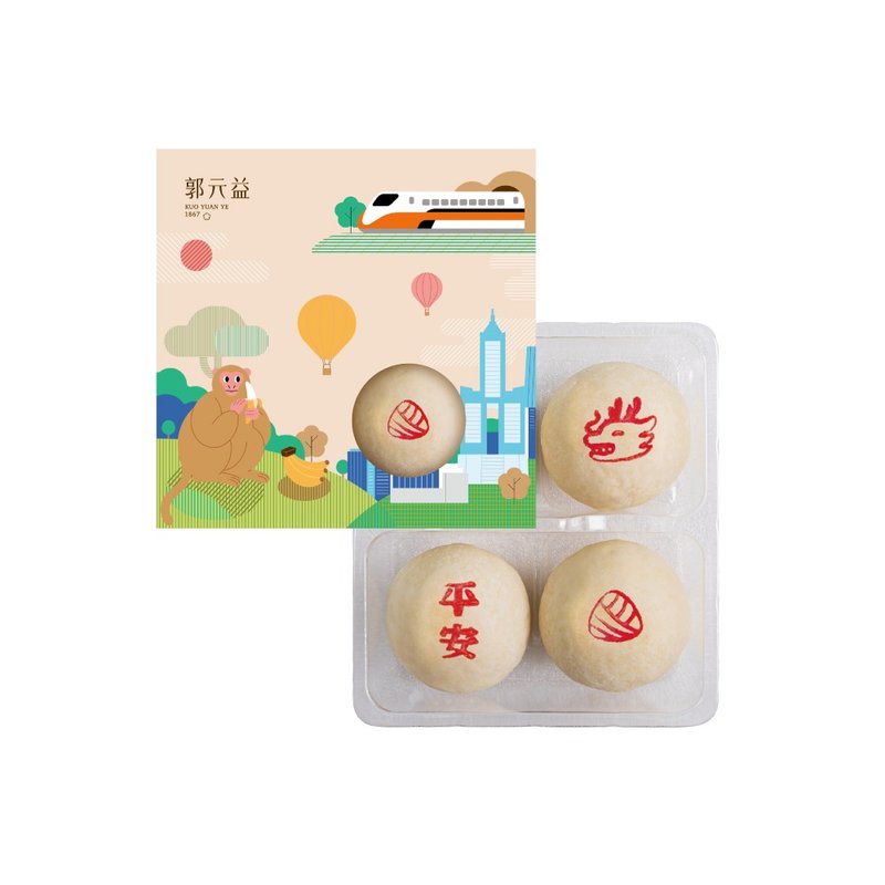 端午【郭元益】迷你绿豆椪 4 入 - 端阳版 - 蛋糕/甜点 - 新鲜食材 红色