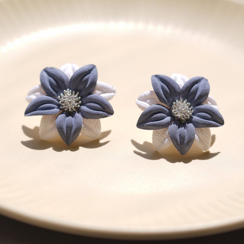 Sail 帆船之力迎风挺拔蓝白耳环 - 耳环/耳夹 - 其他材质 蓝色